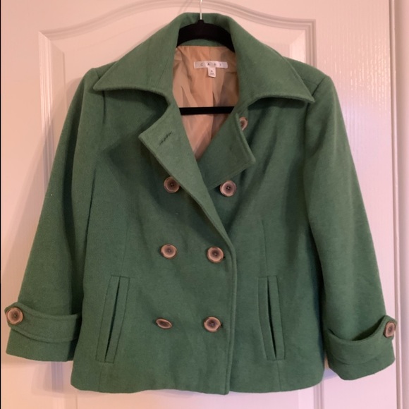 Perfect condition sz 4 Cabi short green peacoat - Picture 1 of 3